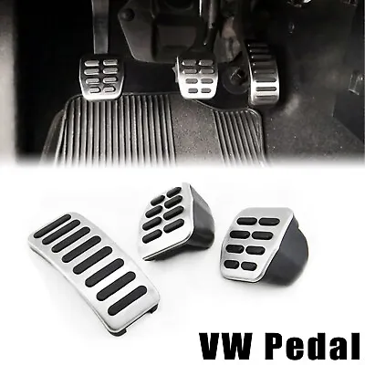 For VW Gas Clutch Brake Foot Pedal Cover 3Pcs. Bora Golf MK3/MK4 Vento Lupo Polo • $11.39