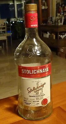 Stolichnaya Vodka Empty 1.75 Liter Bottle; Batch 12768 • $11.95