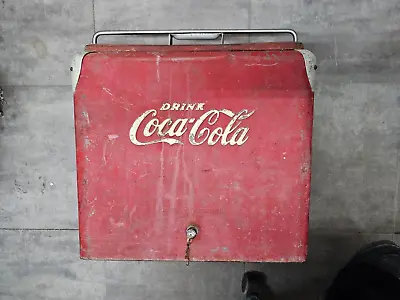 RARE! Antique Drink Coca Cola Cooler Progress Refrigerator Co. Louisville KY • $299