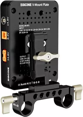 ZGCINE VM-VP2 Kit3 V-Mount Battery Plate Power Supply Splitter Plate 15mm Clamp  • $78