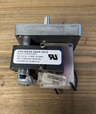 Von Weise Model 32/10 AC Gearmotor 35 In-Lb Max. Torque 7.0 RPM  NOS  • $22.80