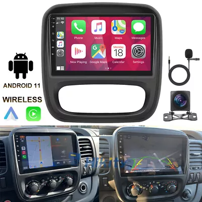 9  Android 11 Car Stereo Radio Apple Carplay GPS Navi DAB+ For Vauxhall Vivaro B • £130.99