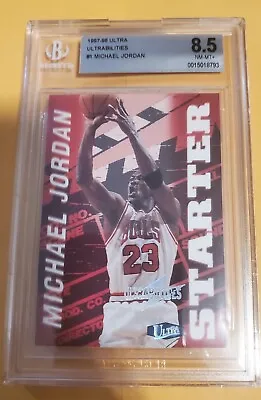 Michael Jordan  1997-98 Fleer Ultrabilities #1   Becket BGS 8.5 NM-MT+ • $48