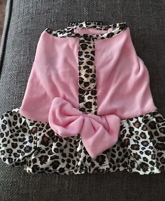 Zack And Zoey Sugar And Spice Pink Leopard Cheetah Dog Dress Small • $9.99