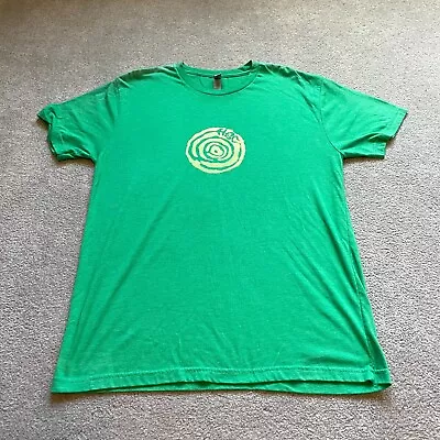Hysteria Brewing Shirt Mens Large Green Columbia MD Maryland Beer Casual READ* • $14.99
