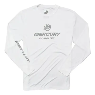 New Authentic Mercury L/S Competitor Performance Shirt/White- • $29.99