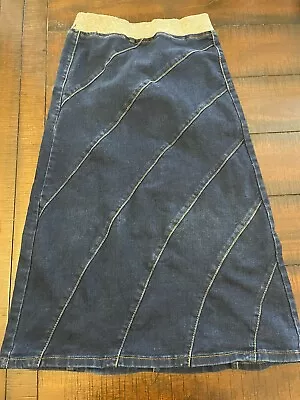 Rockids Rainbow Denim Maxi Skirt Size 8/10 Girls • $12