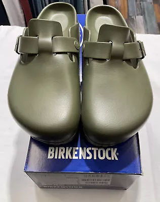 Birkenstock Unisex Clog Boston EVA Khaki- New With Box- Free Shipping! • $60