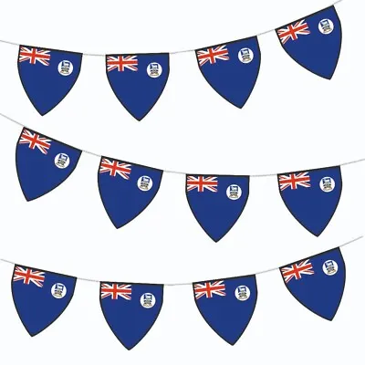 Falkland Islands Flag Bunting Decorations Party Events - 12pcs 2.5M Ribbon • £6.95