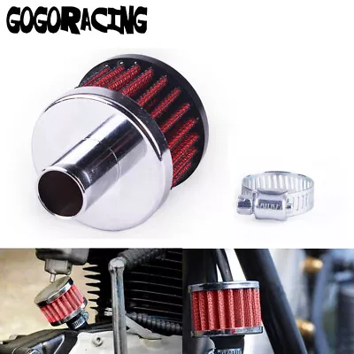 1PC 16mm Inlet 3/4  Small Red Universal Round Intake Air Filter 2.4  L X 2  W • $9.95