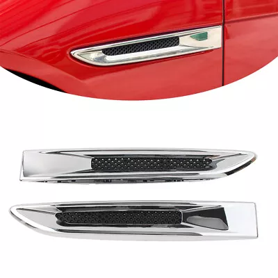 Side Fender Air Wing Vent Cover Trim For Jaguar XE F-Pace XF X260 2016-21 Chrome • $141.13