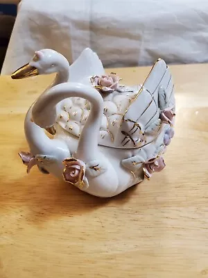 Double Headed Swan Trinket Box • $15