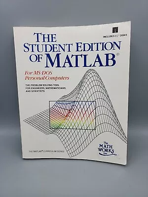 The Student Edition Of Matlab  For MS-DOS Personal Computers No Discs • $4.18