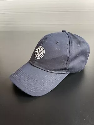 Volkswagen VW Driver Gear Embroidered Logo Adjustable Hat Cap Navy Blue • $14.99