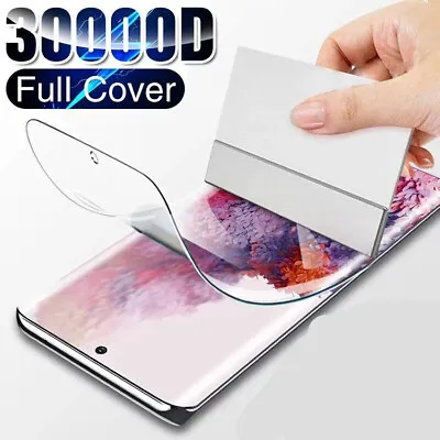 TPU Soft Screen Protector Film For Samsung S23 S22 S21 S20 Plus Ultra 5G • $2.06