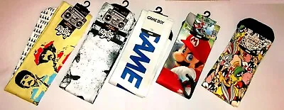 Mens Crew Socks Themes: Looney Tunes Mario Kart* Or Gameboy  NWT* • $13.01
