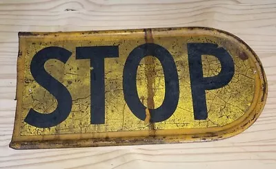 Rare! Oblong Rounded End STOP Sign Heavy Steel • $35