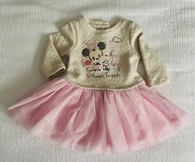 NEW Disney Baby Girls Minnie Mouse & Forest Friend Tutu Dress Size 3-6 Month E • $12