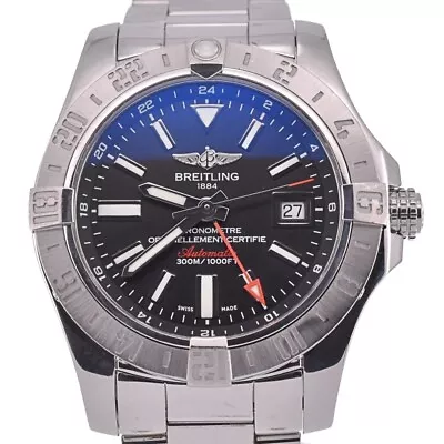 △ With Paper BREITLING Avenger II GMT A32390 Automatic Men's Watch O#126665 • $2051.40