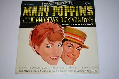 Walt Disney Mary Poppins Cast Sound Track 1964 Buena Vista STER-4026 Gatefold • $11.95
