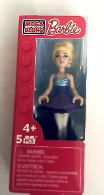 Mega Bloks Barbie Collectible Mini Figure Doll 2.25” Toy Blonde Tutu  Ballerina • $9.99