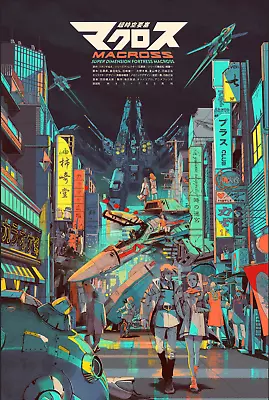 Macross/Robotech Roy And Claudia Walking At Night Poster 12inx18in Free Shipping • $9.95