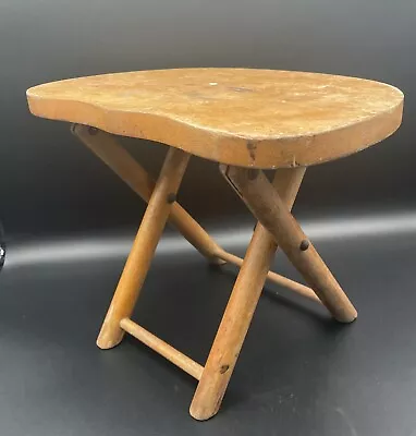 NEVCO Fold N Carry Milking Stool YUGOSLAVIA Collectible MCM VTG 1950s • $39.99