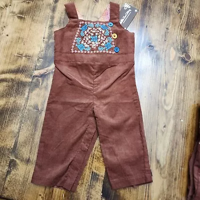 NWT Matilda Jane Kimberly Babies Micro Cord Overall Girl's Size 0-3 Months • $15