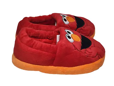 Sesame Street Elmo Slippers Size 9-10 For Toddler Boys Or Girls Red Orange • $14.99