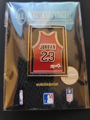 Chicago Bulls Michael Jordan Red Retired Jersey  3-D Frame Lapel Pin 1994 1.75  • $28