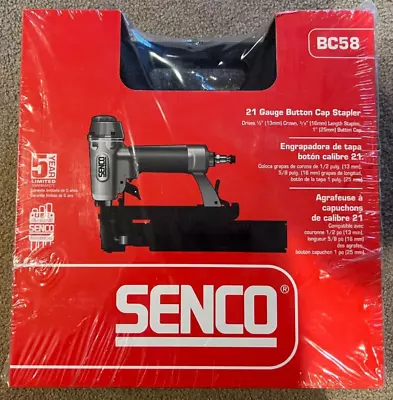 Senco BC58 1/2  Crown 5/8  Staple & 1  Cap Stapler - 21 Guage - NIB FREE SHIP! • $150