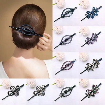 $4.94 • Buy Women's Flower Hair Comb Pins Slide Clips Hair Barrettes Bridal Hair Accessories