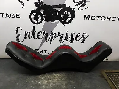 NOS Vintage Harley Sportster Shovelhead King & Queen Chopper Red  Seat  #51 2463 • $420