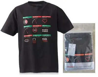 VODAFONE MCLAREN MERCEDES F1 Data Mens Short Sleeve Black T-Shirt Size Large / L • £9.99