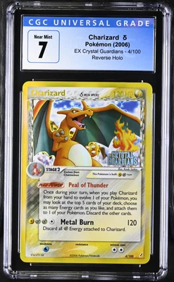 $40.19 • Buy Pokemon EX Crystal Guardians Charizard Delta Species Reverse Holo 4/100 CGC 7 NM