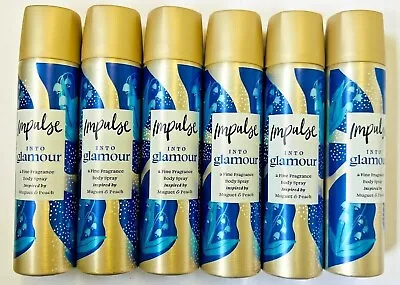 X 6 Impulse Body Fragrance 75ml Spray Deodorant & Gift Sets Mix • £14.39