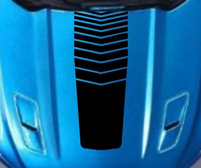 16  Center Hood Stripped Rally RACING STRIPES Vinyl Decal (Fits Mustang Cobra) • $45.95