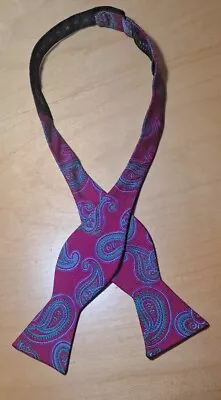 Ted Baker London  Paisley Silk Jacquard Self-Tie Adjustable Butterfly Bow Tie • $40