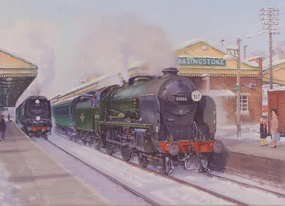 Schools Class Southern Railway Engine Locomotive Steam Train Christmas Xmas Card • £1.95