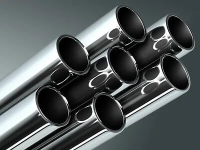 MIRROR POLISHED Stainless Steel Tube Exhaust Pipe Bright Polish 304 • £9.82