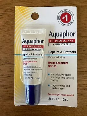 Aquaphor Lip Protectant + Sunscreen SPF 30 For Severely Dry Lips .35 Oz  • $3.82