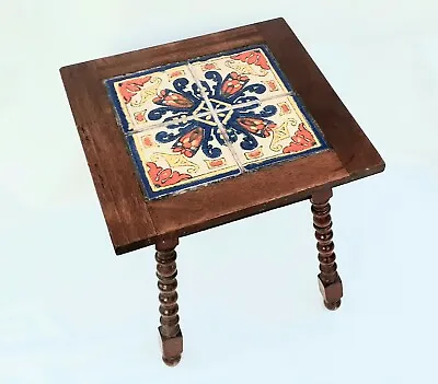 $325 • Buy Catalina California Or Mission Arts & Crafts Style Spanish Tile Top Side Table