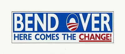 Tea Party Anti Obama Decal Bumper Sticker GOP 3  X 9  C • $3.99