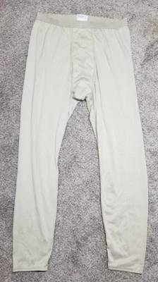 $17.99 • Buy Milliken Mens Long Underwear Large Beige Cold Weather Lightweight Military
