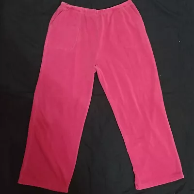 J. Jill Pink Red Pull On Pants Size L • $17