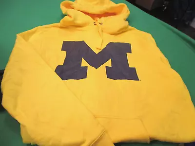 NEW FANATICS  Univ Michigan Wolverines WOMENS HOODIE SWEATSHIRT YELLOW XL • $23.39