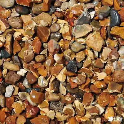 Decorative Golden Gravel Coloured Chippings Stones Pebbles Cobble Shingles • £6.99