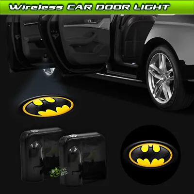 $16.83 • Buy Wireless Car Door Projector Yellow Batman Dark Knight Laser Ghost Shadow Light