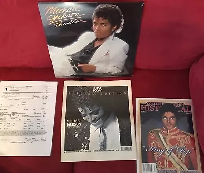 Michael Jackson Collectibles Thriller Vinyl Historical USA TodayAutopsy NEW • $198.17
