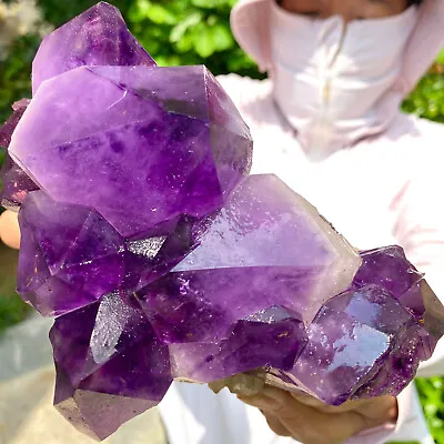 3.3LB Natural Amethyst Point Quartz Crystal Rock Stone Purple Mineral Spe • $2.25
